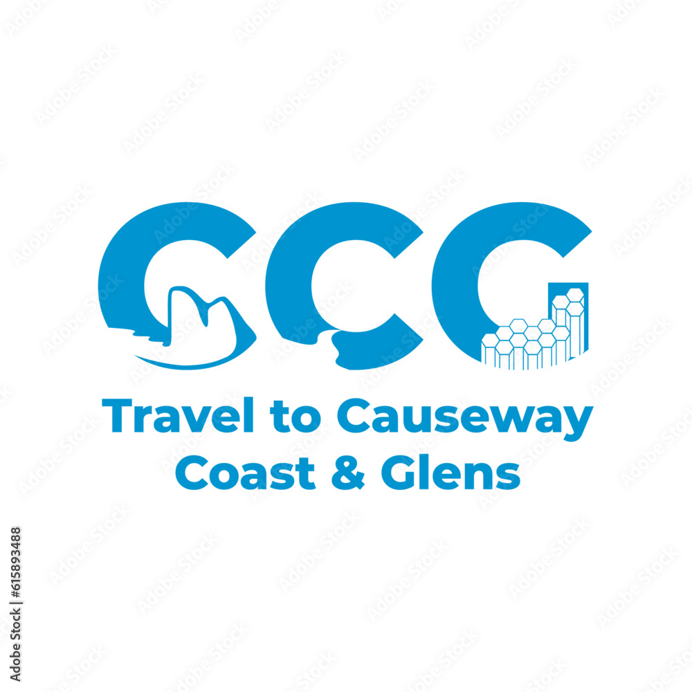 Logo Causeway Coast & Glens blue Logo Causeway Coast & Glens blue