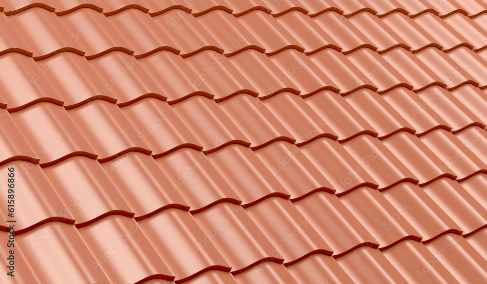 Red clay roof tiles for background Red clay roof tiles for background