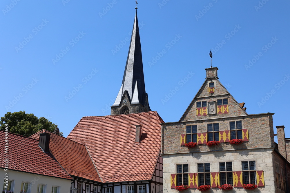 Blick in die Altstadt der Stadt Werne im südlichen Münsterland Blick in die Altstadt der Stadt Werne im südlichen Münsterland