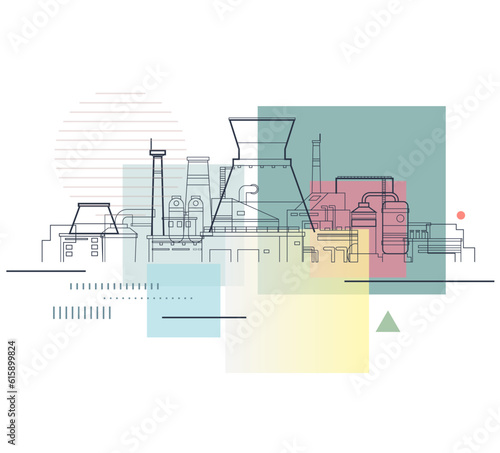 Carbon Emissions - Industrial Pollution - Illustration