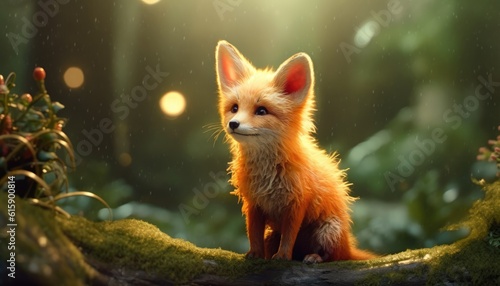 Cute fox illustration © mia.n_official