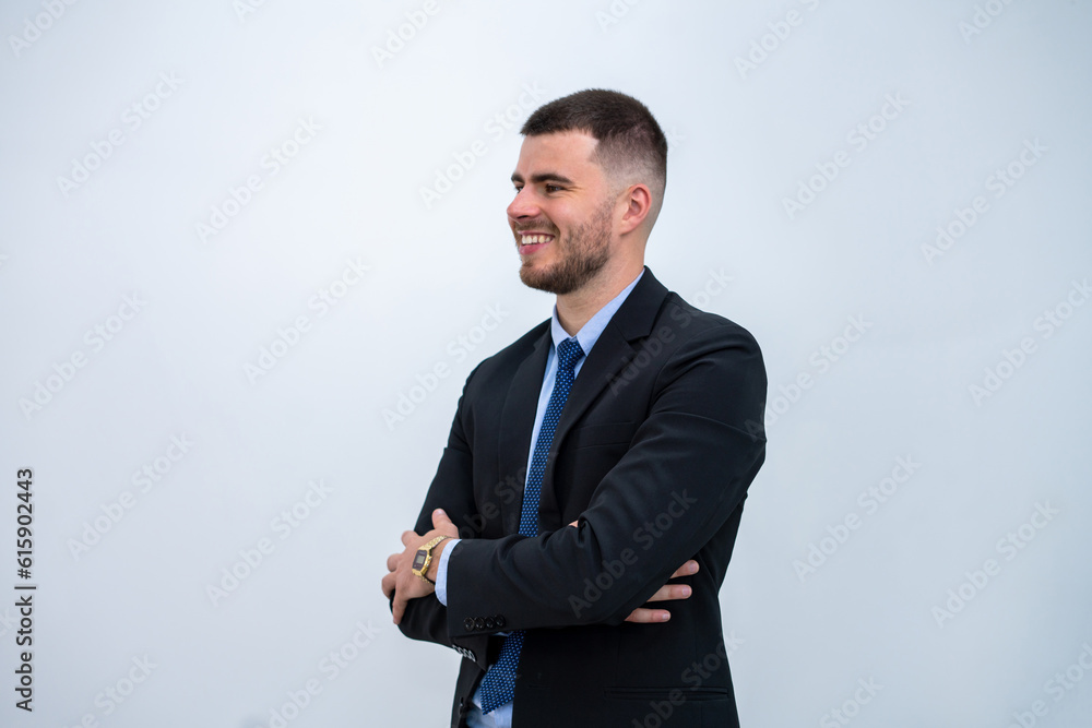 portrait of a businessman smiling happy portrait of a businessman smiling happy