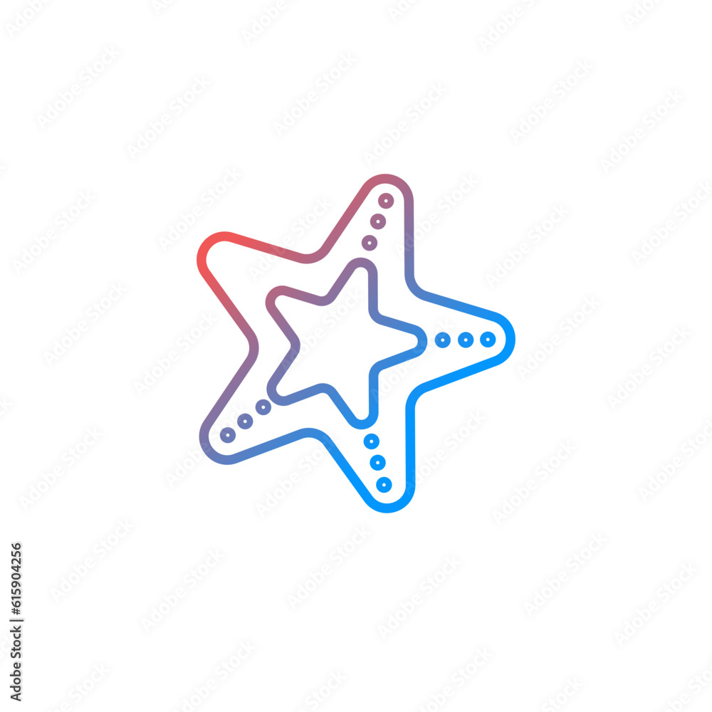 Gradient Star icon. Star icon vector isolated on white background. Star icon vector Gradient Star icon. Star icon vector isolated on white background. Star icon vector