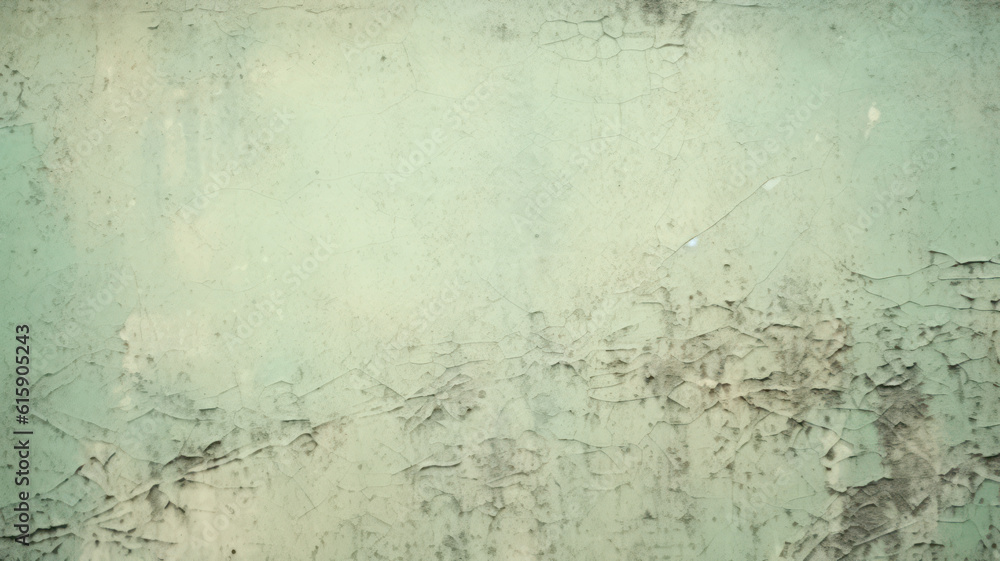Fototapeta premium Vintage Green Concrete Wall with Tonal Painted Texture