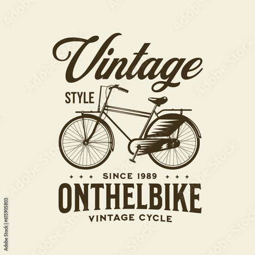 Vintage Bike Vector Art  Illustration  Icon and Graphic