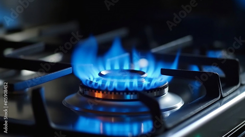 Obraz na plátne Close-up natural gas flame