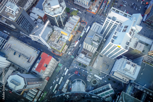 Auckland city. Buildings aerial top view, New Zealand © Designpics