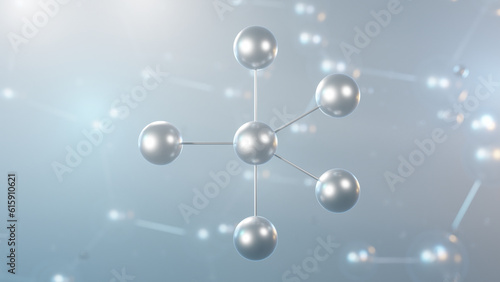 Fototapeta Naklejka Na Ścianę i Meble -  phosphorus pentachloride molecular structure, 3d model molecule, chlorinating reagent, structural chemical formula view from a microscope