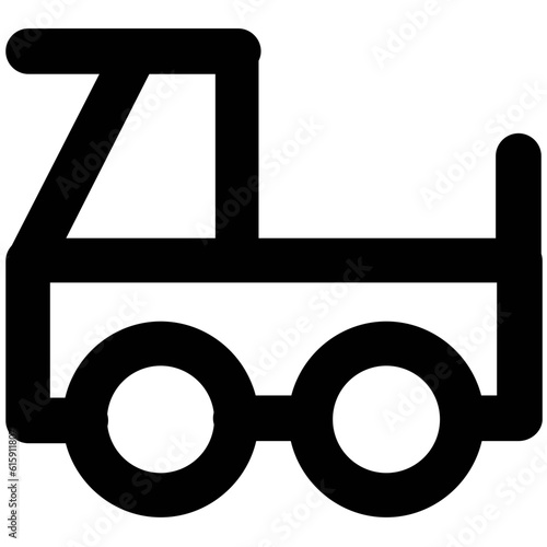 Set of Transport Bold Line Icons