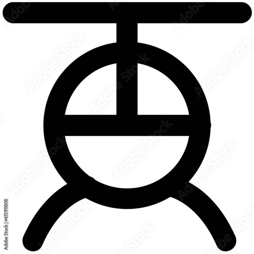 Set of Transport Bold Line Icons