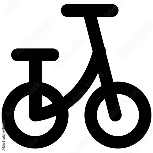 A handy icon design of baby cycle