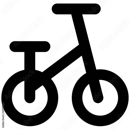 A handy icon design of baby cycle