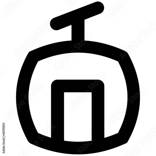 Set of Transport Bold Line Icons