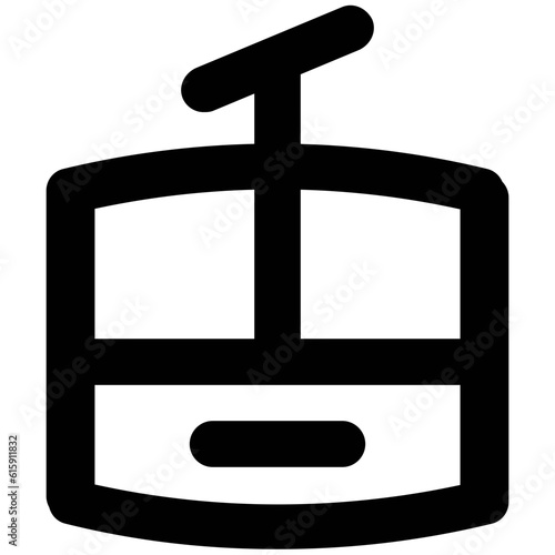 Set of Transport Bold Line Icons