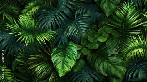 Tropical palm leaves  jungle leaf floral pattern background