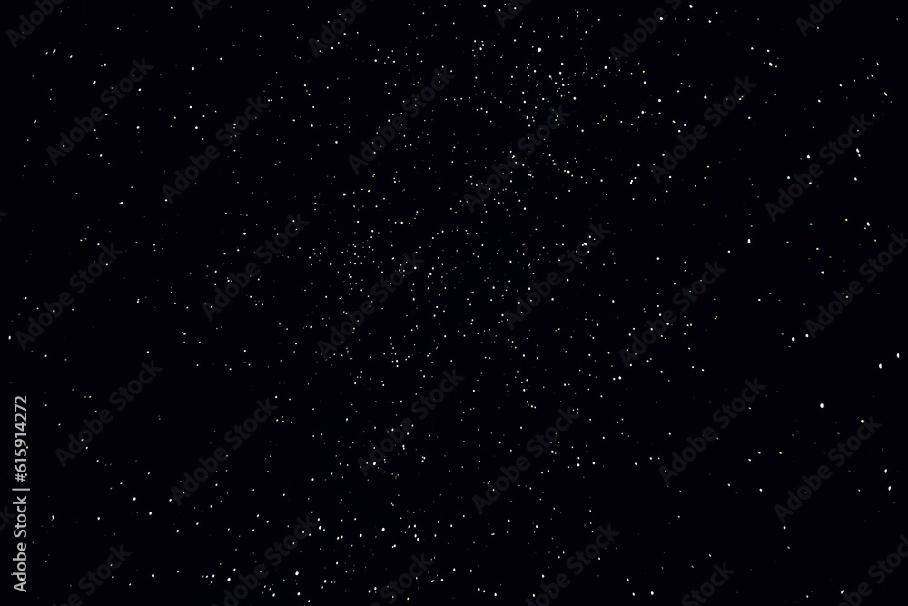 Starry sky. Night sky with stars. The light of the constellations in the night sky