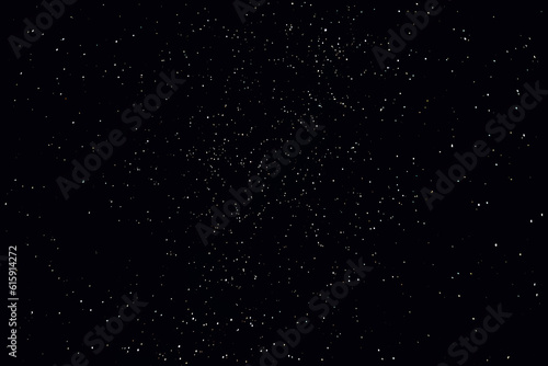 Starry sky. Night sky with stars. The light of the constellations in the night sky