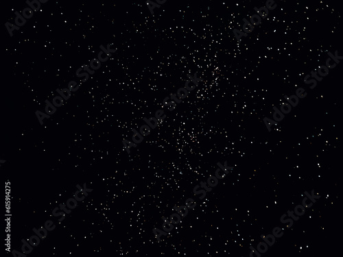 Starry sky. Night sky with stars. Glitter constellations in the night sky