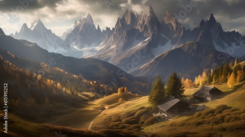 Breathtaking Landscape oil painting, generative AI