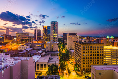Birmingham, Alabama, USA downtown city skyline. photo