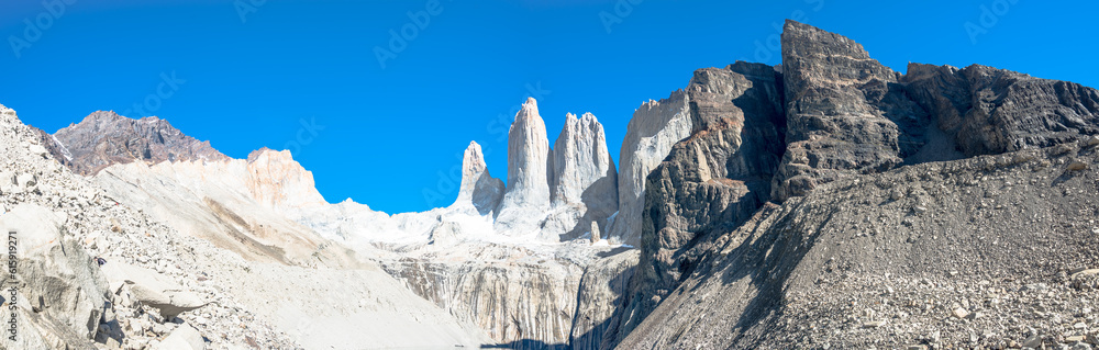 Panoramic view of Torres del Paine, National Park, Patagonia, Chile