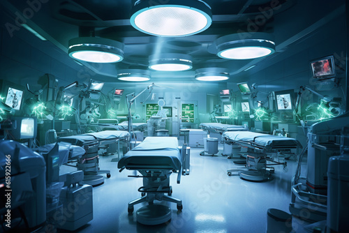 In advanced operating room. Generative AI