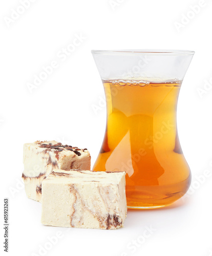 Sweet halva dessert slices ...