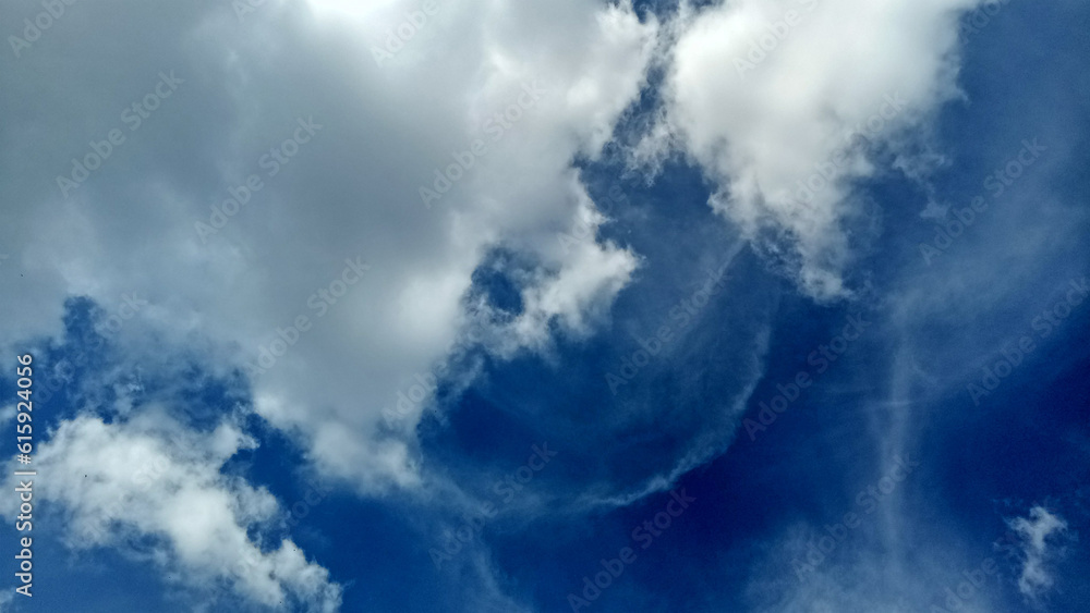 blue sky with clouds