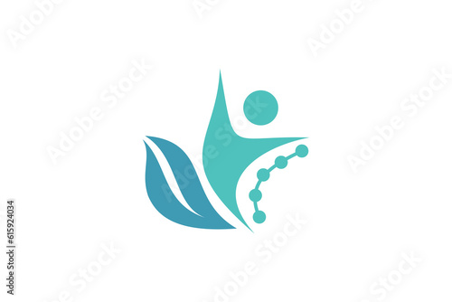 Chiropractic logo design vector with modern creative style