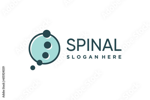 Chiropractic logo design vector with modern creative style