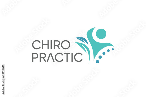 Chiropractic logo design vector with modern creative style