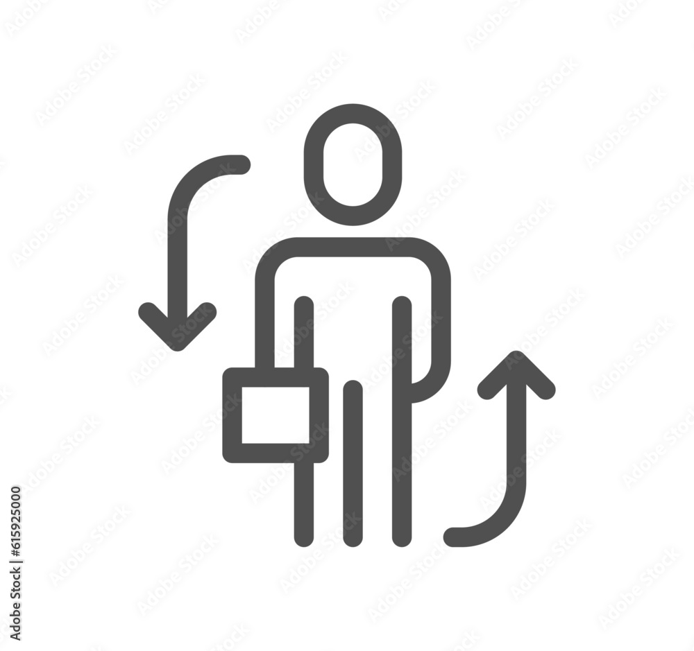 Business people related icon outline and linear vector. Business people related icon outline and linear vector.