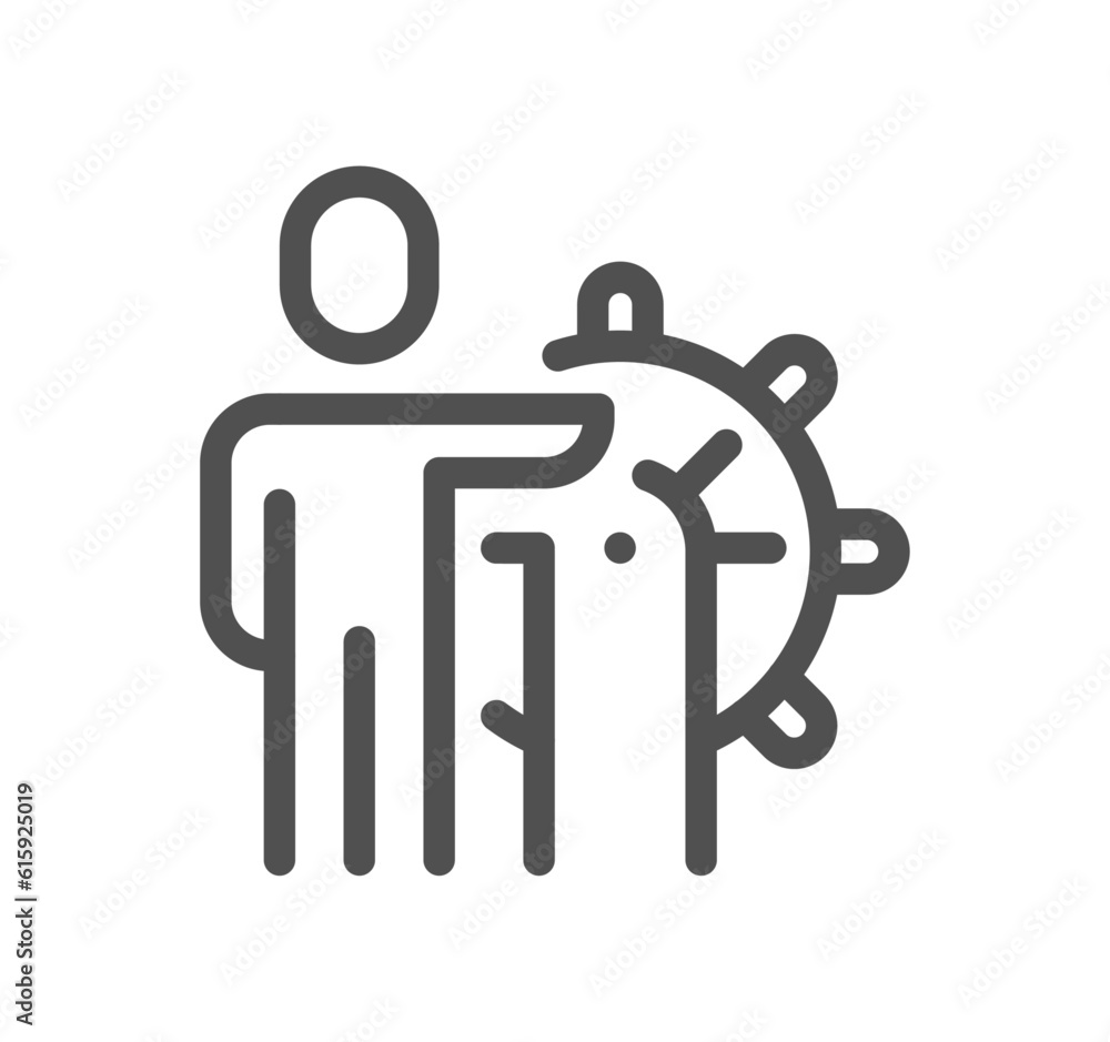 Business people related icon outline and linear vector. Business people related icon outline and linear vector.
