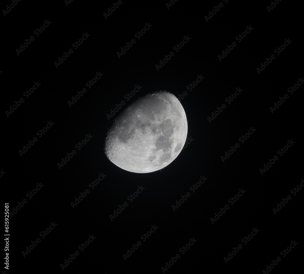 Waxing Gibbous Moon on 30 October 2017, over Sussex in England. Waxing Gibbous Moon on 30 October 2017, over Sussex in England.