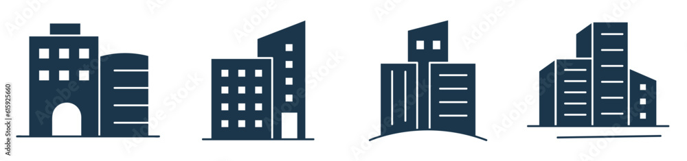 Building icon set Vector. City, Real estate, Bank, Hotel, Architecture Hospital, town symbol illustration Building icon set Vector. City, Real estate, Bank, Hotel, Architecture Hospital, town symbol illustration