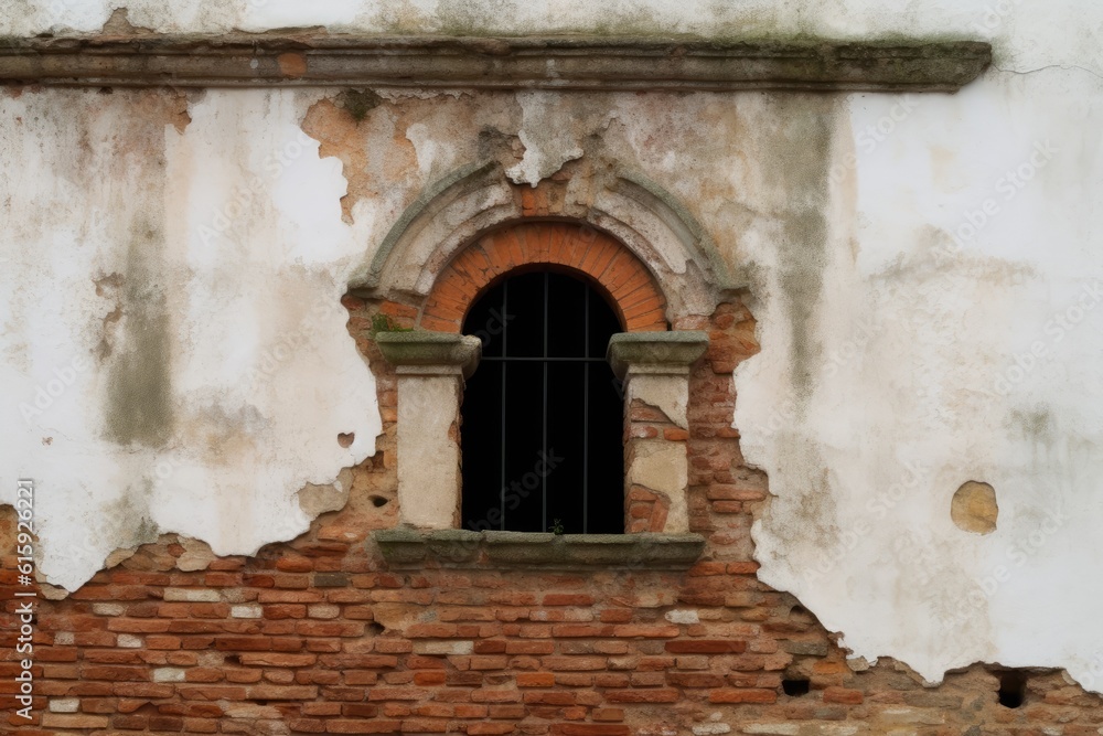 window in a brick wall