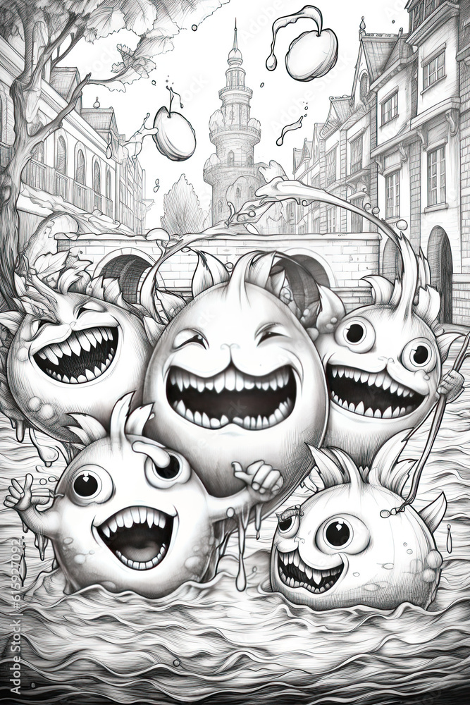 Fototapeta premium cute monsters