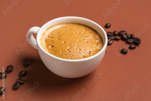 Freshly brewed espresso cof...