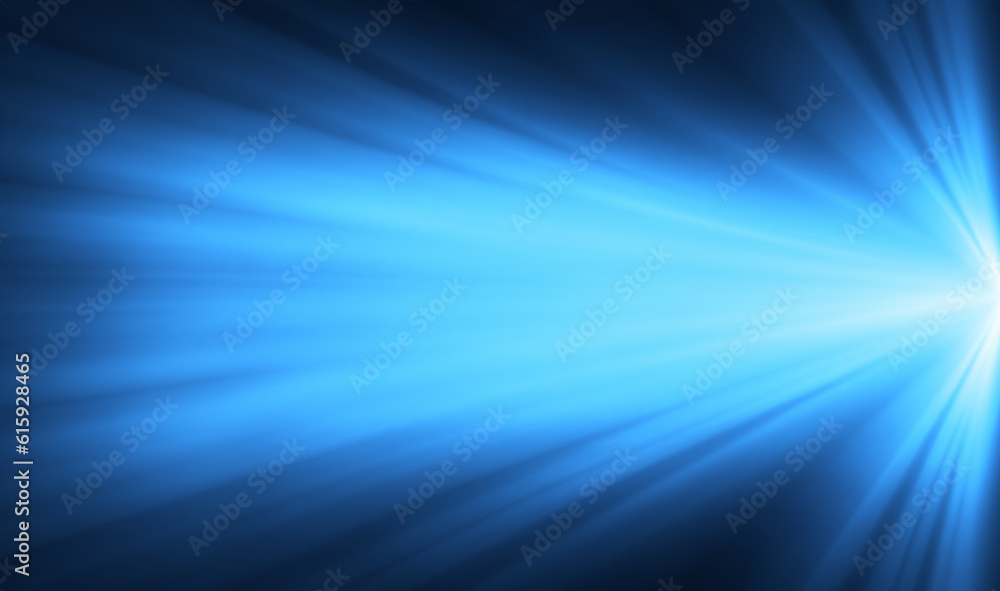 abstract gray blue background with rays of illumination directed to the right side