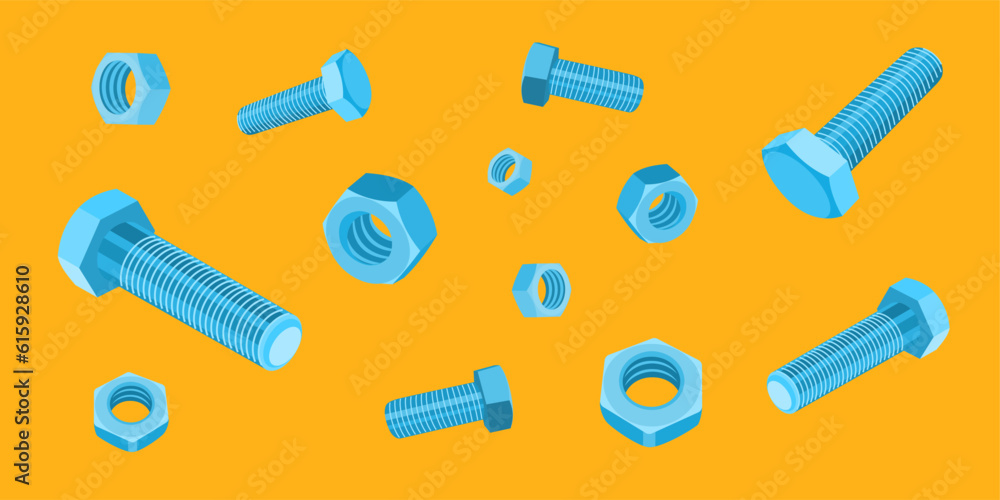 nuts and bolts on contrasting background nuts and bolts on contrasting background