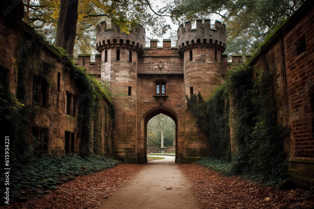 Fototapeta premium old castle gates