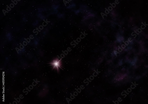 Far being shone nebula and star field against space.  Elements of this image furnished by NASA .
