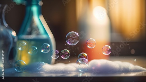 Disinfect with Bubbles. The Spring Cleaning Solution. generative ai