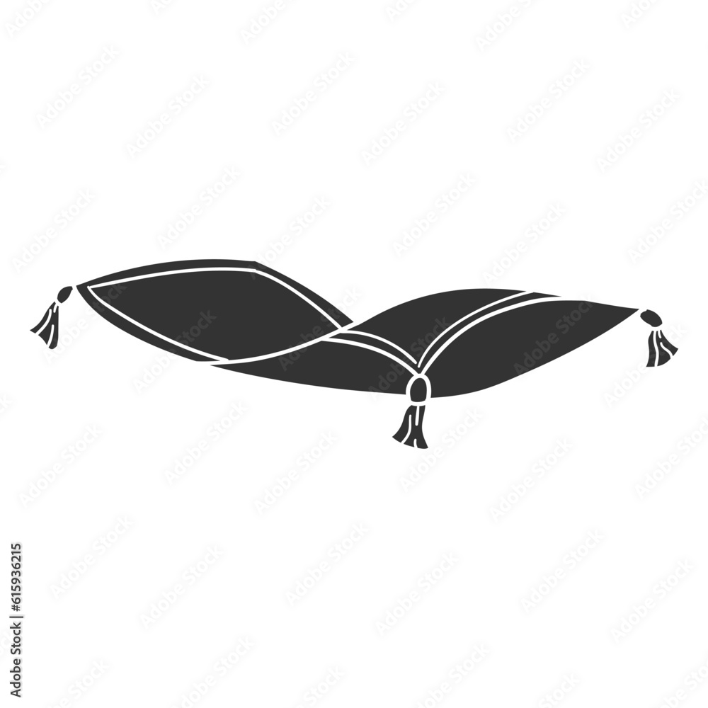 Dnd Rug Icon Magic Rug Icon Silhouette Illustration. Fantasy Fairy Tales Vector ...