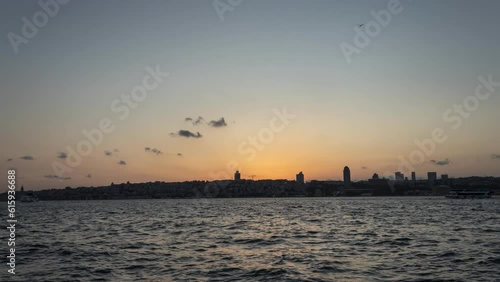Istanbul Uskudar Sunset Timelapse 