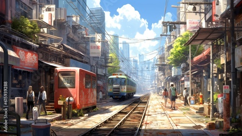 Anime Game Art Style Background Wallpaper © Damian Sobczyk