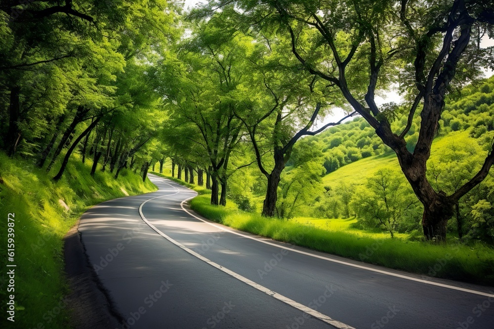 scenic road through the peaceful countryside offer scenic road through the peaceful countryside offer