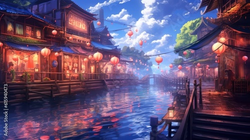 Anime Game Art Background Wallpaper