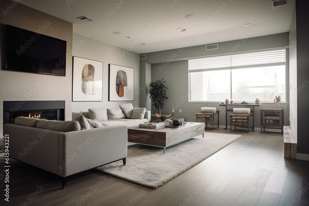 modern living room ai generated modern living room ai generated