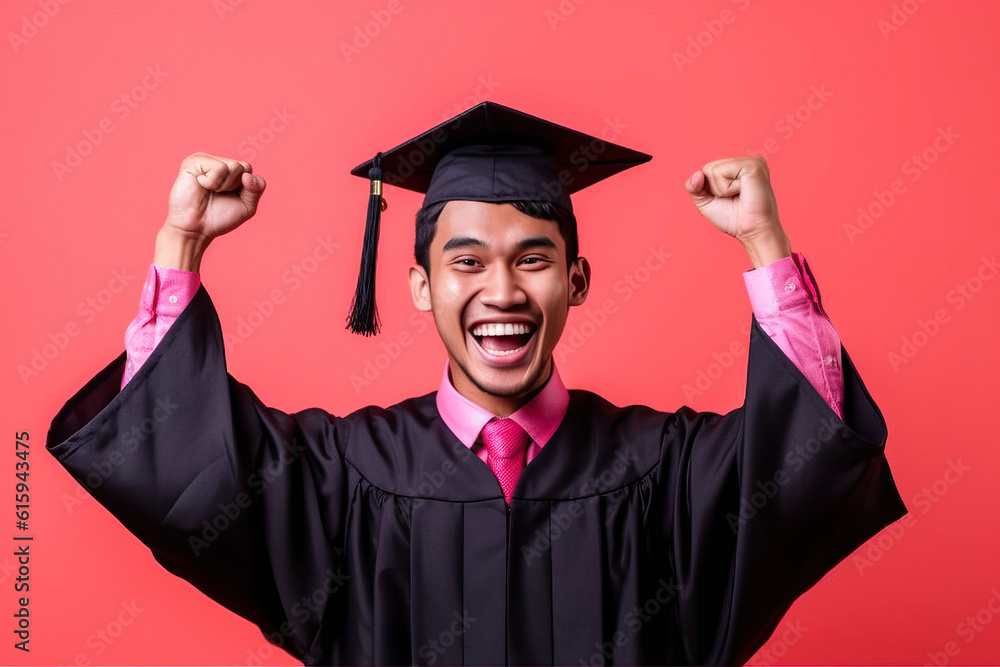 happy man cheers and screams ai generated happy man cheers and screams ai generated